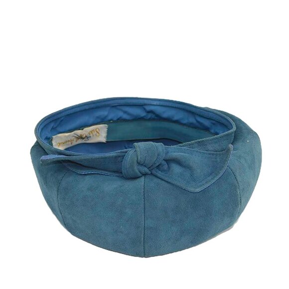 Saks Fifth Avenue Vintage Suede Hat #176-48 - Picture 3 of 4